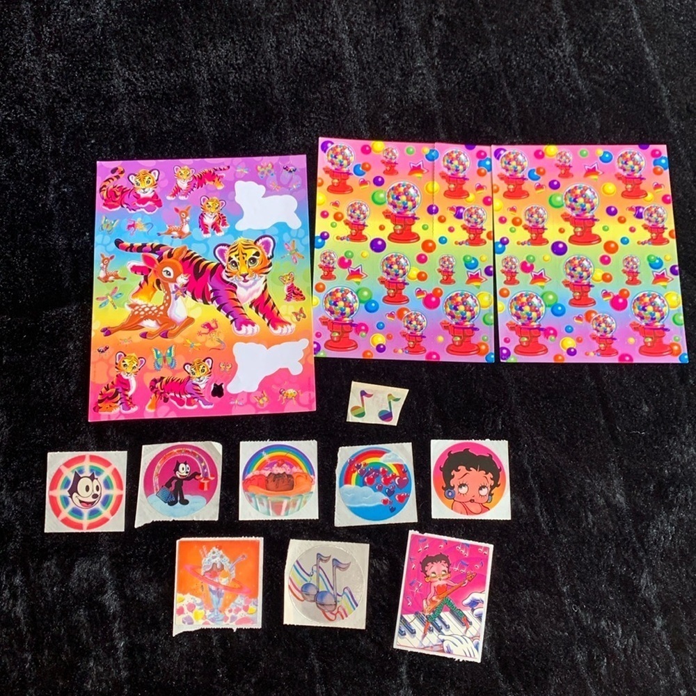 Vintage Lisa Frank 80's Sticker Lot
